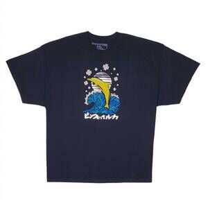NEW PINK + DOLPHIN men's dolphin t-shirt in black
